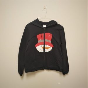 Crafter made Snowman zip-up